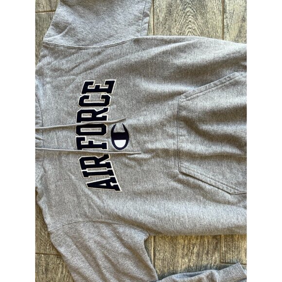 Champion Air Force Hoodie Sweatshirt pullover USAF Small Gray Vintage Womens - Picture 2 of 9